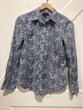J.Crew Women's Liberty Fabric Floral Button-Up Shirt, Size 4